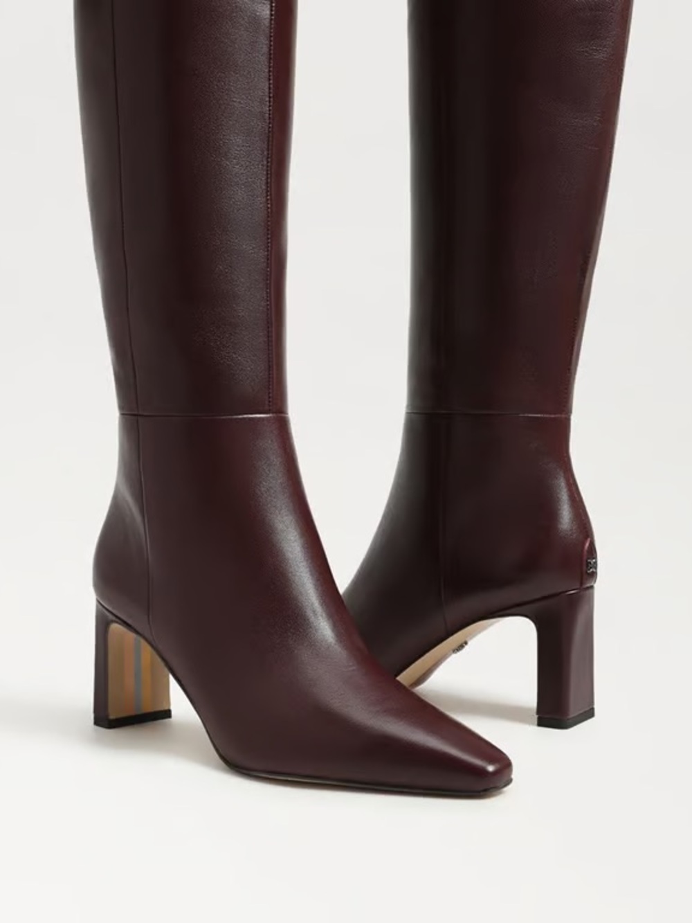 Sam Edelman Sylvia Knee High Boot French Burgundy Leather